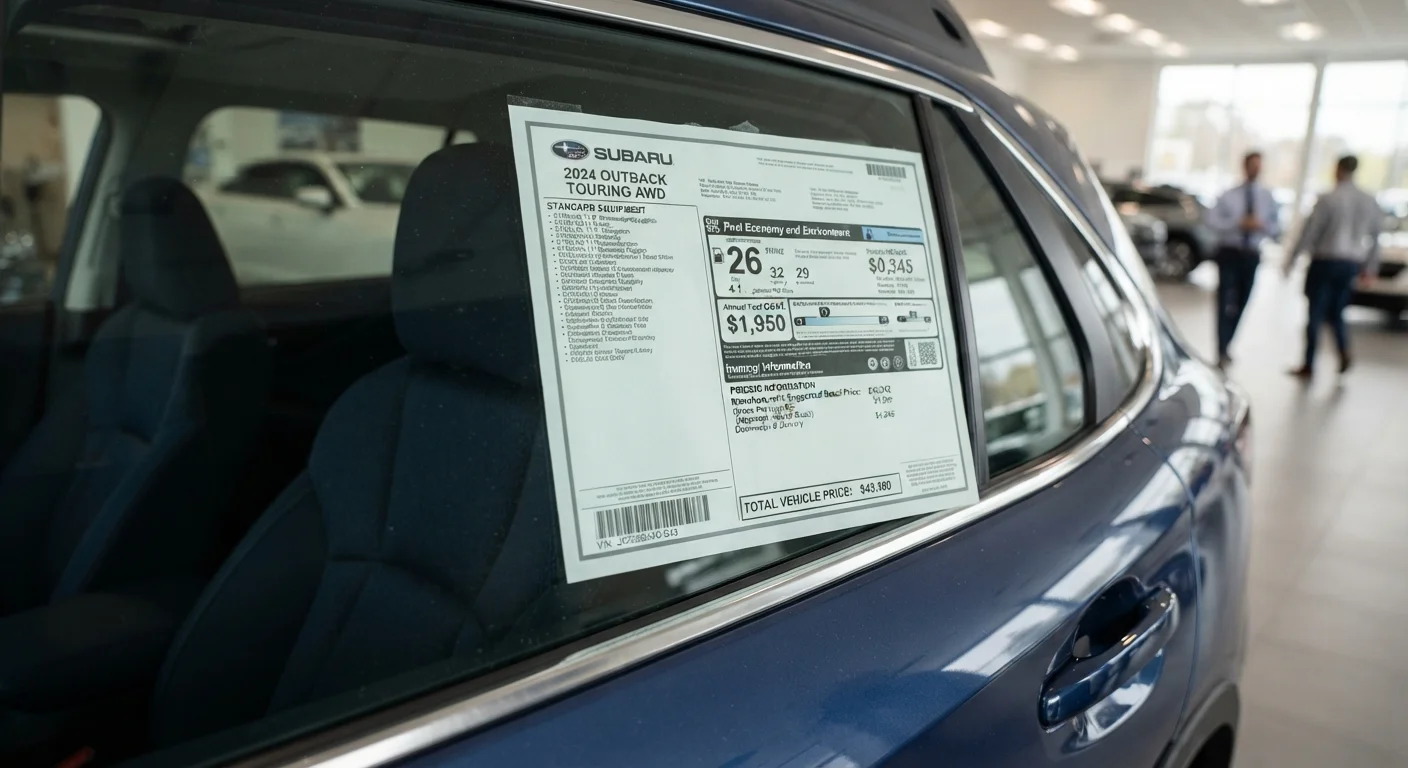 What the Window Sticker Actually Tells You About a Car's True Cost